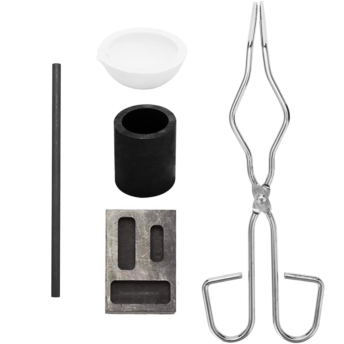 Kit Four De Fusion Graphite – Creuset + Moule Lingot + Poignée, Pour Fondre Or/argent, Haute Pureté