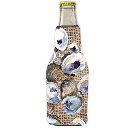

Carolines Treasures 8734BOTTLE Oyster Longneck Beer bottle sleeve Hugger With Zipper - 12 oz.