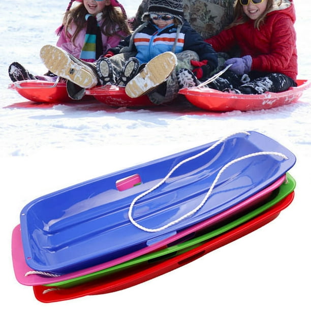 En Plastique de Neige Traîneau Bateau Planche Luge Ski Luge Enfants Enfants en Plein Air Cadeaux