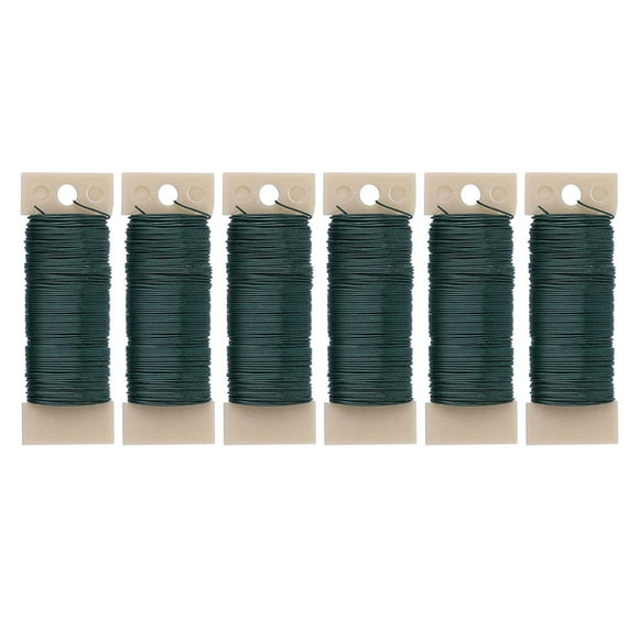 Floral Wire, 22 Green Floral Wire Flexible Paddle Wire for Crafts,Garland Wreaths and Floral Flower Arrangements Supplies