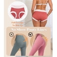 thumbnail image 5 of CF Womens Modal Underwear No Show Hipster Panties for Women Pack Full Coverage Workout Briefs Comfy Soft Smooth Ladies Gym Sports Undies(5D,XL), 5 of 7