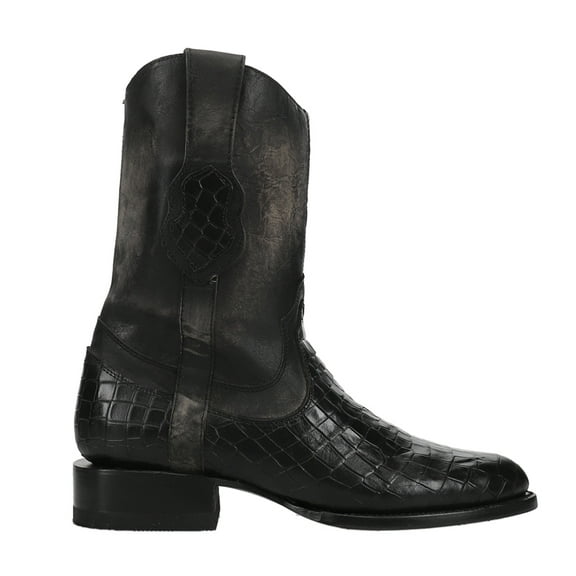 Ferrini Mens Winston  Print Round Toe Cowboy  Mid Calf Boots
