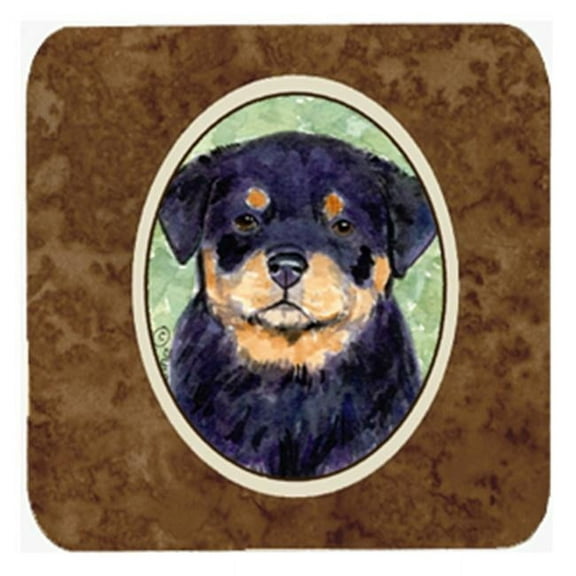 Rottweiler Foam Coasters, Set - 4