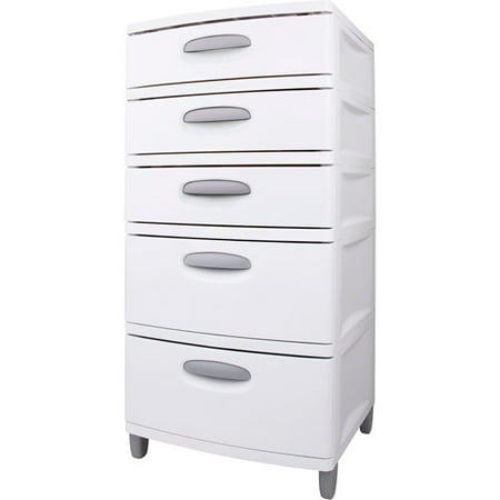 Sterilite 5 Drawer Unit, White - Walmart.com