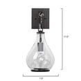 thumbnail image 6 of Jamie Young Co Tear 1-Light Metal & Glass Drop Wall Sconce in Bronze/Clear, 6 of 6