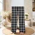 thumbnail image 4 of Girls Pants Fashion Plaid Regular Flannel Sleepwear Bottoms Thick Winter Warm Long Sweatpants Kids Trousers Grey 5-6 Years, 4 of 4