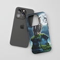 thumbnail image 3 of Owl Tombstone Protective Phone Case For All iPhone Series Gothic Blue, 3 of 7