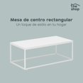 thumbnail image 3 of Mesa de Centro Rectangular The Shop, Mesa Auxiliar, Artículos de Decoración para el Hogar blanco Unitalla, 3 of 6