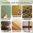 thumbnail image 5 of 1 Bag 2Pcs Mirror Wall Stickers Square Self Adhesive Acrylic Mirror Sheets with 30Pcs Flat Round Acrylic Double-sided Circles Bees Pattern Sticker: 300x300x1mm, 5 of 7
