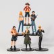 thumbnail image 2 of 6 unids/set figura de acción Luffy Nami Ace Sanji Zoro PVC zhangmengya Modelo 108051 LED, 2 of 2