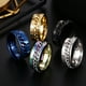 thumbnail image 2 of Anillo de cadena giratoria para hombre, estilo coreano, estilo hip hop, anillo de acero de titanio, anillo de cola única personalizado y moderno para hombre, joyería para estudiantes, 2 of 6