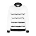thumbnail image 5 of QATAINLAV Womens Fall Coats Fashion Striped Cardigan Tops Casual Full Zip Long Sleeve Bomber Jackets Outerwear with Pockets, White, XXL, 5 of 6