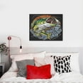 thumbnail image 4 of Naloa fishing bass Print Canvas Bathroom Wall Art,Bathroom Wall Art Decoration, Canvas Poster Prints,Decorative Paintings for Living Room, Bathroom, Kids Room, 4 of 6