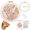 B, variant on Embroidery Kit for Beginners Flower Cross Stitch Craft Kit for Adults with Pre-Printed Embroidery Fabric, Hoops, Step-by-Step Instructions, Color Threads & Needles (A)
