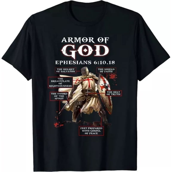 Armor Of God Knight Templar For Men T-Shirt Unisex S-5XL Hot Trending Shirt, Vintage Birthday Gift