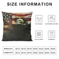thumbnail image 5 of Orinice Eagle American Flag War Graphic Decorative Throw Pillow Cover 18x18in, 5 of 5