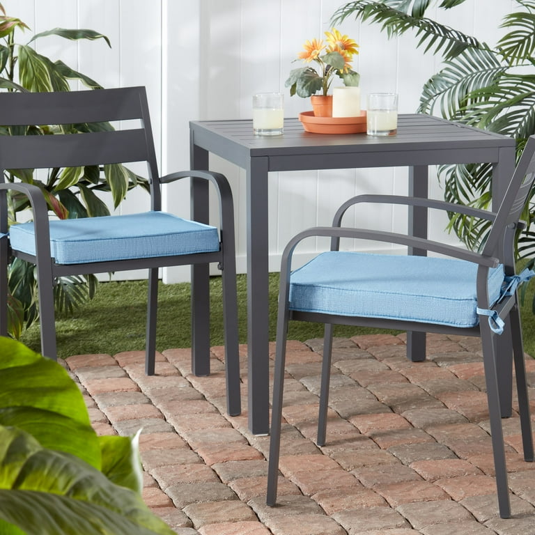 Greendale Home Fashions 18 x 18 Denim Square Outdoor Chair Pad