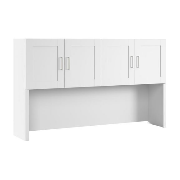 Hampton Heights 72W Hutch in White - Engineered Wood