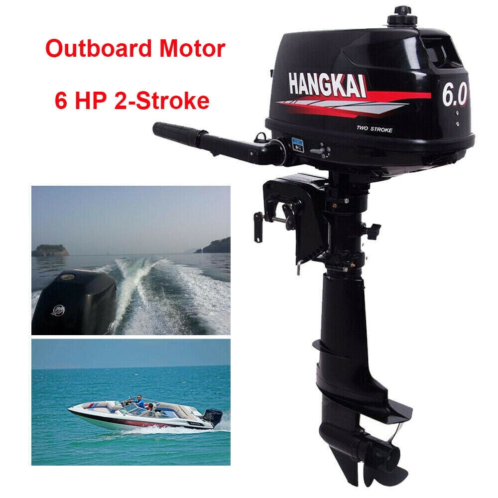 Sailboats and Small Yachts XYOUNG 3.6HP Heavy Duty 2-Stroke Outboard Motor Inflatable Boat Engine with Water Cooling CDI System for Fishing Boats 