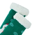 thumbnail image 2 of Zando Warm Toddler Slipper Socks Fleece Lined Baby Christmas Socks with Grippers Toddler Fuzzy Socks for Girls Santa Socks Red Elk 1-3T, 2 of 3