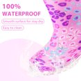 thumbnail image 3 of MODEBYME Girls Light Up Rain Boots Toddler Kids Waterproof Glitter Boots with Easy on Handles, Pink, Size 9, 3 of 7