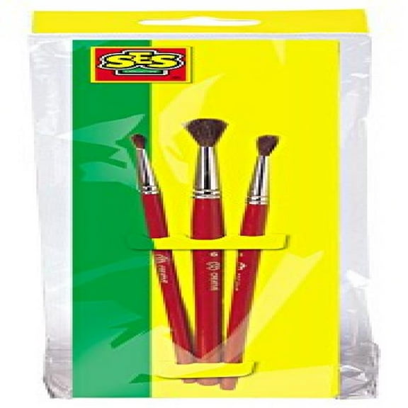 SES Creative Children's Paint Brushes, Set of 3