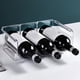 thumbnail image 5 of Organizador De Vino De Plástico Apilable, Soporte Para Botellas De Oso De Agua Transparente Para Exhibición De Hogar Inteligente Con Barra Antideslizante, Tablero Lateral Alto, 5 of 8