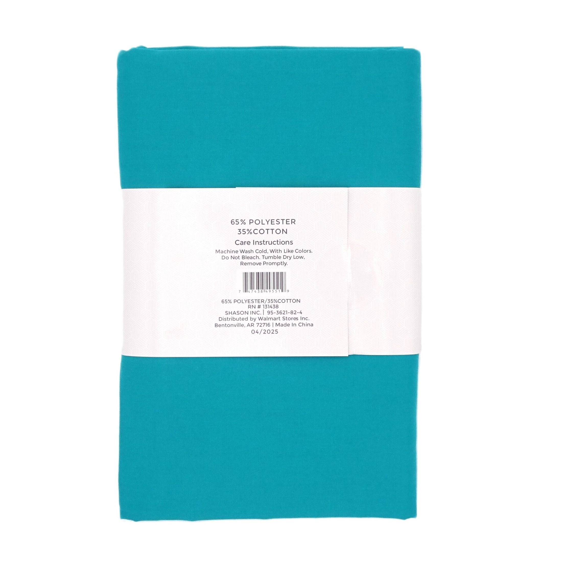 (2 pack) Shason Textile 4 Yard Cut Poly Cotton Fabric, Teal, 44" Wide for Craft & Quilting Projects