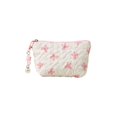 thumbnail image 2 of Monedero Tejido, Bolsillo para Suelto, Cartera con Cremallera, Presenta Patrón de Bloques de Color a Rayas, 16x11x3cm, Bolsa de Almacenamiento Portátil para Cosméticos, Compras y Viajes, 2 of 6