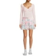 thumbnail image 2 of Madden NYC Women's Smocked Double Ruffle Skort, 2 of 5