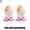 Pink, variant on Plastic Duck Feet Shaped Egg Cups for Holding Soft Boiled Eggs and Table Decoration
