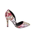 thumbnail image 2 of Breckelles CC74 Women Leatherette Multi Color d'Orsay Pointy Toe Stiletto Pump, 2 of 5