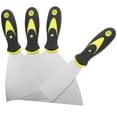 thumbnail image 2 of FELTECHELECTR Juego de 4 cuchillos de acero inoxidable para encintado de paneles de yeso, raspador de pared con acero flexible y mango cómodo y antideslizante de 1,5, 3, 4 y 6 pulgadas., 2 of 7