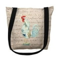 thumbnail image 1 of Betsydrake TY133AG Sac Fourre-Tout Script Coq Blanc Beige 18 x 18 Po - Grand, 1 of 1