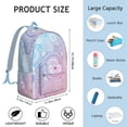 thumbnail image 5 of Unisex Boho Chic Backpack, Bohemian Print Zipper Bag with Front Pocket, Durable Lightweight Rucksack for School University Work Commute, Excellent Gift, 5 of 5