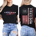thumbnail image 4 of Freedom 1776–2026 Double Sided T-Shirt – Vintage Patriotic USA Flag Tee, 250 Years of American Freedom Independence Shirt for Men & Women, 4 of 6