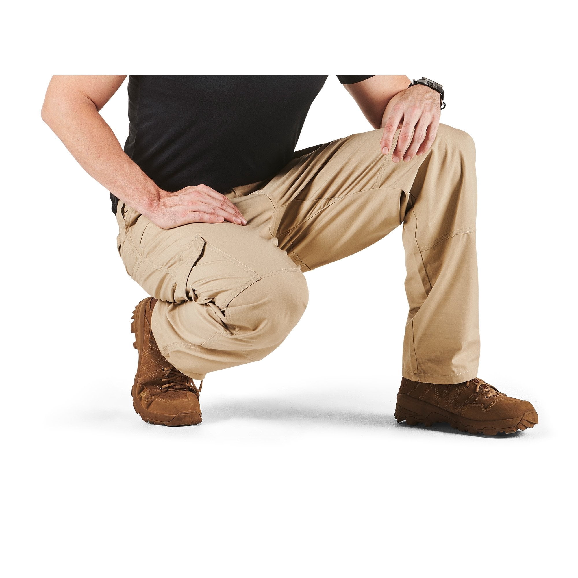 5.11 Work Gear Men's Taclite Pro Performance Pants, Cargo Pockets, Action Waistband, TDU Khaki, 32W x 30L, Style 74273