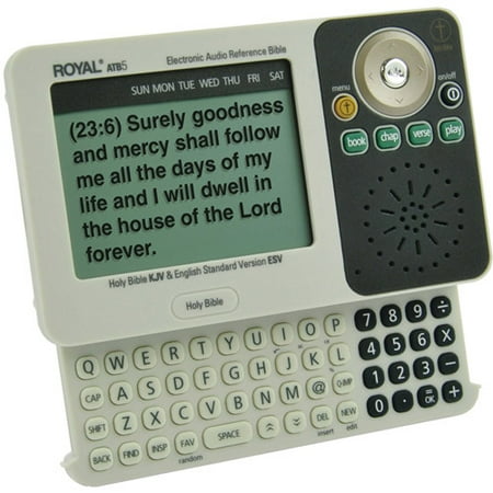 Royal 39132X Text Bible With Pull-out Keyboard And Ear Buds