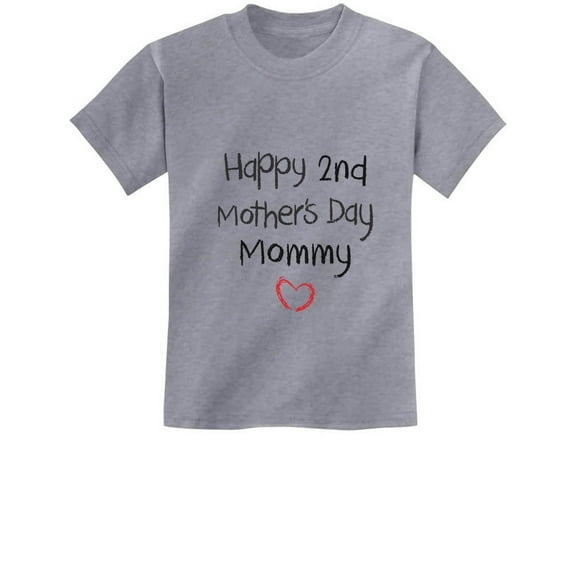 Tstars Boys Unisex Best Gift for Mother's Day Shirts Tshirt Happy 2nd Mothers Day Kids Cool Cute Gift for Mom Shirts for Boy Mothers Day Gift Kids T Shirt