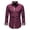 Wine, variant on Lilgiuy Fall Tee Shirts for Casual Solid Turn Down Long Sleeve Pullover Zipper Top for Dating Wedding