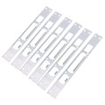 thumbnail image 1 of Milisten Door Security Plate Iron Reinforcement for Home Use Silver 6pcs 3.5 Center Spacing Easy Install, 1 of 4