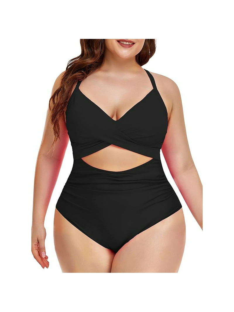 Ladies Swimsuits Macys Tummy Control Swimsuit SOMER Women's Shoulder Cutout  One Piece Swimsuits, High Waisted