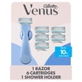 thumbnail image 1 of Gillette Venus for Pubic Hair & Skin, Bikini Razor for Women, Razor Handle plus 6 Refills, 1 of 17