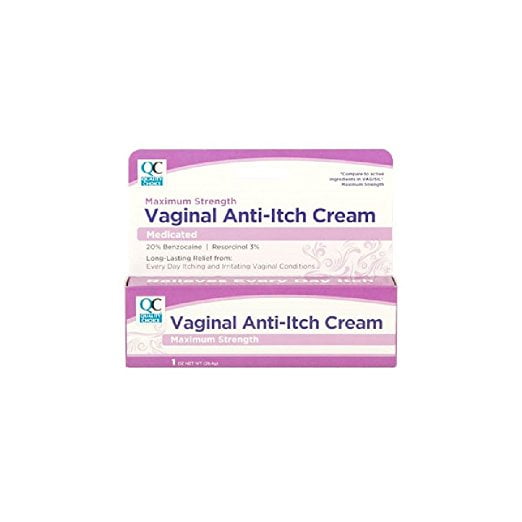 5 Pack Quality Choice Maximum Strength Vaginal AntiItch Cream 1oz Each