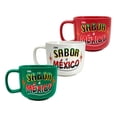 thumbnail image 1 of Juego de 3 Tazas de Café y Té de Cerámica 400 ml Diseño Original Chefmaker Mexamug para Fiestas Patrias, 1 of 9