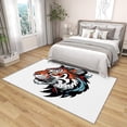 thumbnail image 4 of 3x5 Rug, Tiger Door Mat Washable Non Slip Soft for Entryway, Tiger Head Wild Animal Rug, Wildlife Carpet, Tiger Home Decor & Gifts, 4 of 7
