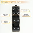 thumbnail image 3 of Interruptor de ventana eléctrica del lado del conductor delantero izquierdo Unique Bargains, control de ventana, No.FL3Z14529CA para Ford Expedition F-150 Negro, 3 of 7
