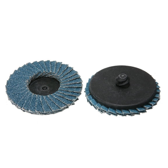 20Pc 2" 50Mm Flat Flap Disc Roll Lock Sanding Grinding Wheels 40 60 80 120 Grit 60 Grit