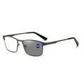 thumbnail image 4 of Progressive Photochromic Reading Glasses for Men Blue Light Blocking Multifocal Lens Computer Readers Near Far Vision Magnification 2.5x,Grey(Color changing & multifocal), 4 of 10