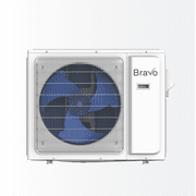 BRAVO 24,000 BTU Dual Zone 9000 + 12000 BTU Concealed Duct Mini Split A/C and Heater with 16ft Installation Kits